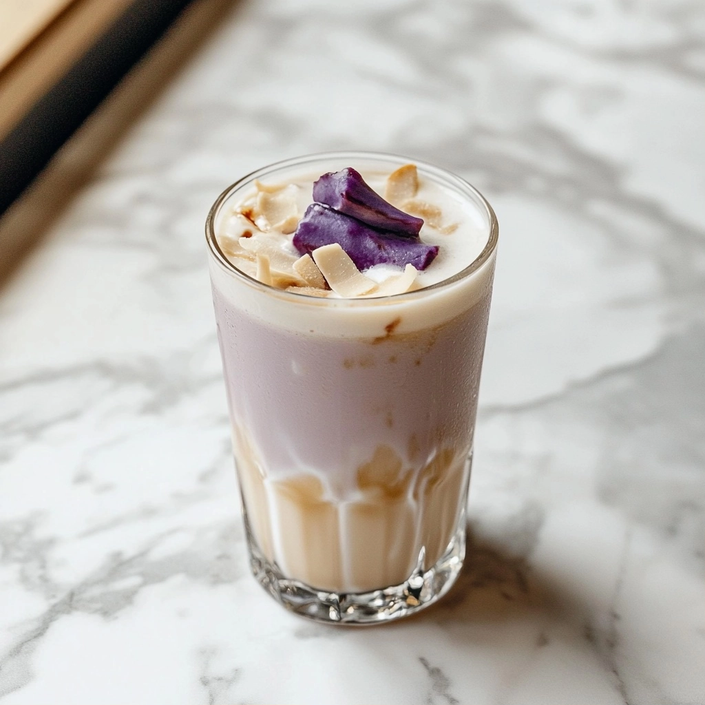 Ube Coconut Iced Latte: Your Daily Dose of Purple Paradise