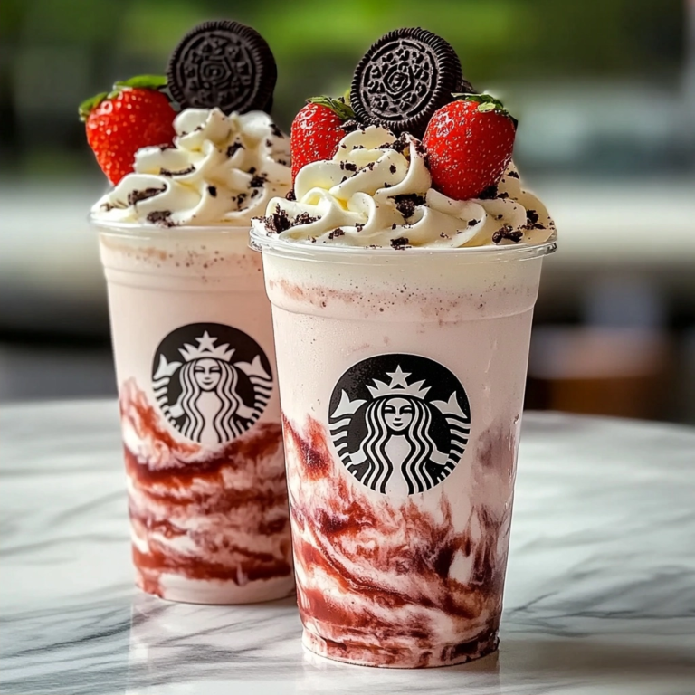 Strawberry Oreo Cheesecake Frappuccino