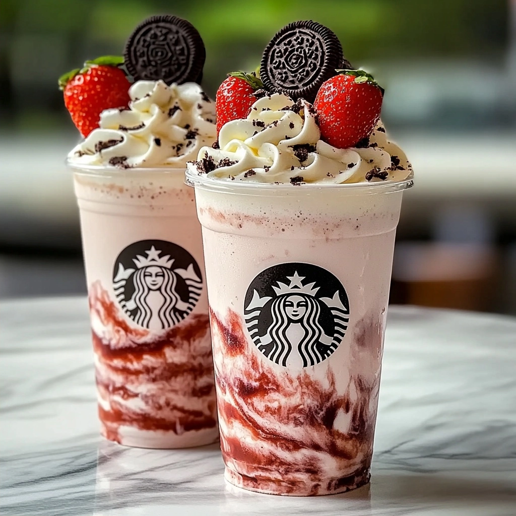 Strawberry Oreo Cheesecake Frappuccino