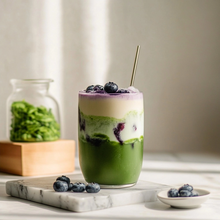 Iced Blueberry Matcha Latte: A Refreshing Treat