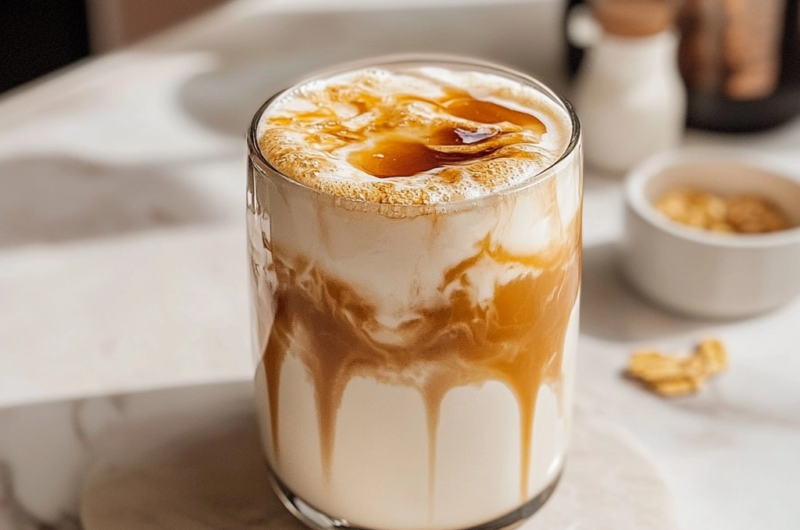 Caramel Oat Milk Latte: Easy Homemade Vegan Recipe