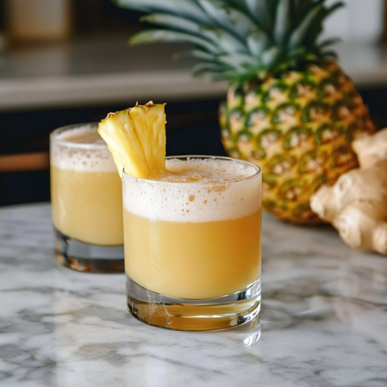 Homemade Pineapple Ginger Shots: Simple Wellness Boost