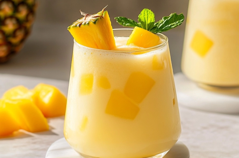 Creamy Pineapple Mango Lemonade Recipe