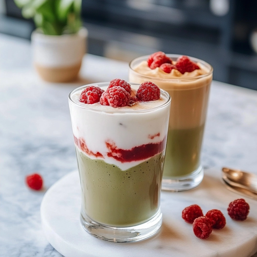 Iced Double Berry Matcha: A Refreshing Layered Drink Recipe